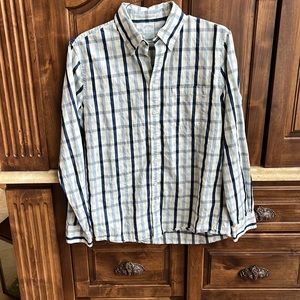 Men’s Brooks Brothers plaid buttondown